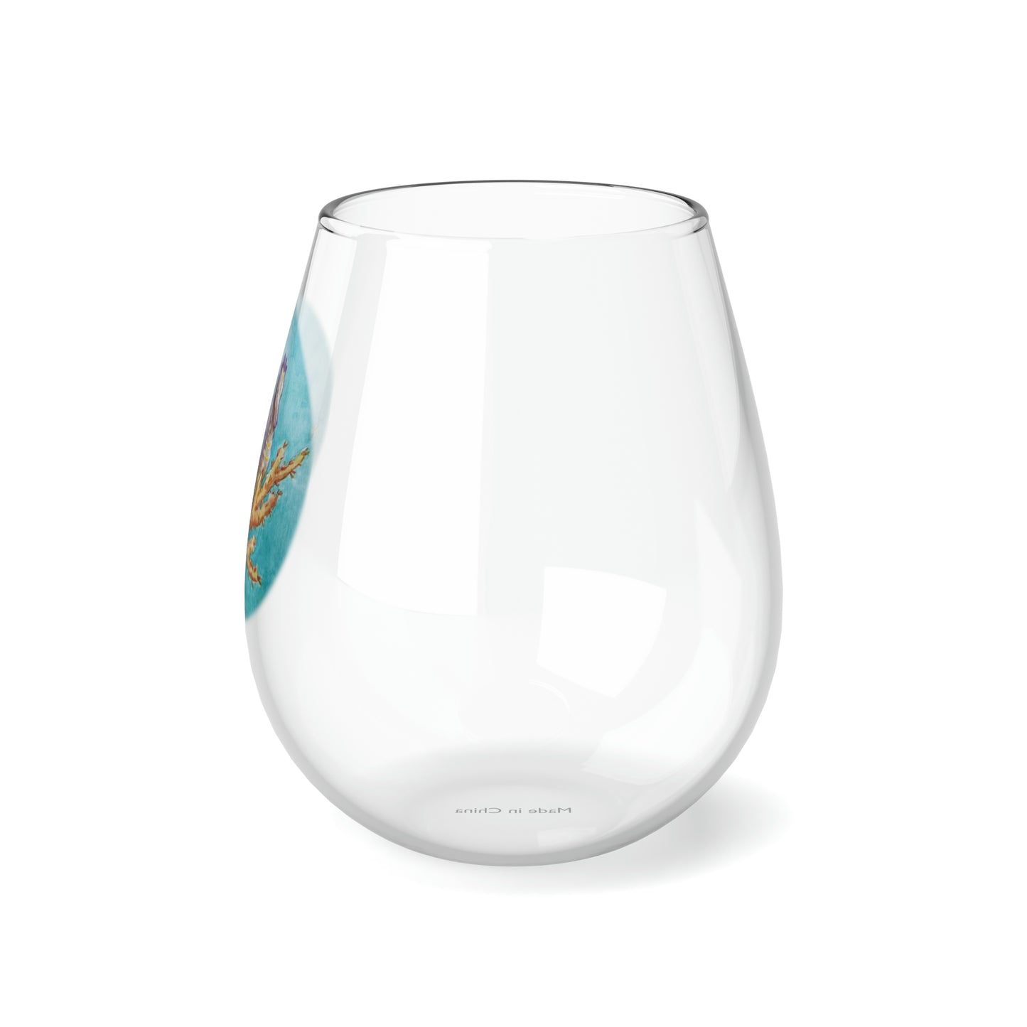 Seahorses Stemless Wine Glass